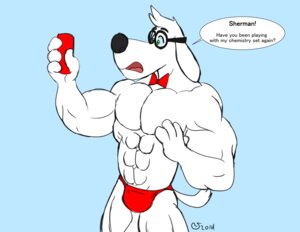 Rating: Questionable Score: 0 Tags: 2014 abs anthro beverage biceps big_muscles biped black_nose blue_background bow_(feature) bow_tie bulge canid canine canis caseyljones clothed clothing dialogue domestic_dog dreamworks e621 english_text exclamation_point eyewear food fur glasses green_eyes hair jay_ward_productions male mammal mr._peabody mr._peabody_and_sherman muscular muscular_anthro muscular_male open_mouth pecs red_clothing red_speedo red_swimwear simple_background solo speech_bubble speedo standing swimwear text tongue topless white_body white_fur white_hair User: bunchy7s