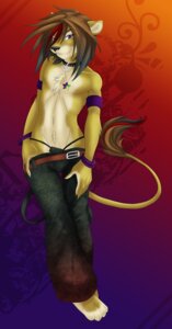 Rating: Questionable Score: 0 Tags: abstract_background anthro belt bottomwear bracelet chest_tuft claws clothing collar digital_media_(artwork) e621 felid fur gradient_background hair jewelry lion long_hair male mammal necklace pantherine pants purple_eyes simple_background solo star tail tuft vagabond_(artist) watermark User: bunchy7s