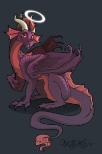 Rating: Safe Score: 0 Tags: 2011 ambiguous_gender claws dragon e621 feral grey_background halo horn looking_at_viewer membrane_(anatomy) membranous_wings mythological_creature mythological_scalie mythology nathradas price_tag purple_body scalie simple_background sitting solo tail wings User: bunchy7s