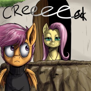 Rating: Safe Score: 0 Tags: 1:1 aphexangel clothing creepy duo e621 english_text equid equine feathered_wings feathers female feral fluttershy_(mlp) friendship_is_magic fur green_eyes hair hasbro horse looking_back mammal my_little_pony mythological_creature mythological_equine mythology orange_body orange_feathers orange_fur pegasus pink_hair pony purple_eyes purple_hair rape_face scootaloo_(mlp) simple_background smile text wings yellow_body yellow_fur young young_feral User: bunchy7s