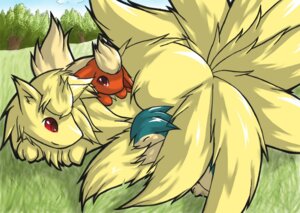 Rating: Safe Score: 0 Tags: ambiguous_gender canid canine detailed_background e621 eeveelution eyes_closed feral flareon forest generation_1_pokemon generation_2_pokemon grass group mammal multi_tail ninetales nintendo outside plant pokemon pokemon_(species) quilava red_eyes tail toony tree wood リフィレン User: bunchy7s