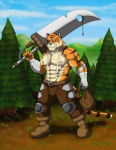 Rating: Safe Score: 0 Tags: abs anthro athletic bag bandage belt biceps big_muscles biped blue_nose boots bottomwear brown_body brown_fur chest_tuft claws clenched_teeth clothed clothing detailed_background e621 eye_patch eyewear fangs felid footwear forest front_view fur green_eyes hair hi_res holding_melee_weapon holding_object holding_sword holding_weapon kraidhiel male mammal markings melee_weapon muscular muscular_anthro muscular_male nature nipples orange_body orange_fur outside pantherine pants pecs plant pose scar shoes solo standing stripes sword tan_body tan_fur teeth tiger topless tree tuft warrior weapon weapon_on_shoulder User: bunchy7s Rating: Safe Score: 0 Tags: abs anthro athletic bag bandage belt biceps big_muscles biped blue_nose boots bottomwear brown_body brown_fur chest_tuft claws clenched_teeth clothed clothing detailed_background e621 eye_patch eyewear fangs felid footwear forest front_view fur green_eyes hair hi_res holding_melee_weapon holding_object holding_sword holding_weapon kraidhiel male mammal markings melee_weapon muscular muscular_anthro muscular_male nature nipples orange_body orange_fur outside pantherine pants pecs plant pose scar shoes solo standing stripes sword tan_body tan_fur teeth tiger topless tree tuft warrior weapon weapon_on_shoulder User: bunchy7s