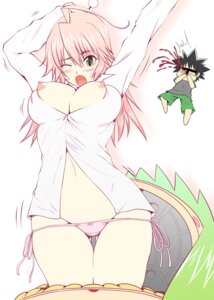 Rating: Questionable Score: 0 Tags: 1boy 1girls blood breasts chibi dress_shirt erect_nipples female fujoko green_eyes kemeko_(kemeko_deluxe) kemeko_deluxe kobayashi_sanpeita long_hair lowleg lowleg_panties male mei_mishima nipples nosebleed open_clothes open_shirt panties pink_hair pink_panties rule34 shirt side-tie_panties stretch thigh_gap thighs unbuttoned underwear wink User: bunchy7s
