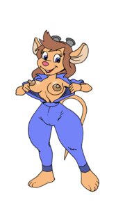 Rating: Explicit Score: 0 Tags: anthro barefoot breasts chip_'n_dale_rescue_rangers dennis_clark disney female female_only flashing front_view gadget_hackwrench large_areolae mouse nipples rule34 solo standing toony User: bunchy7s