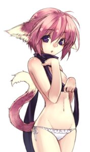 Rating: Questionable Score: 0 Tags: animal_humanoid breasts cat_humanoid clothed clothing e621 felid felid_humanoid feline feline_humanoid female hair humanoid mammal mammal_humanoid nipples panties pink_hair purple_eyes scarf short_hair side-tie_panties skimpy solo tail tairano_katsuyuki topless underwear unknown_artist User: bunchy7s