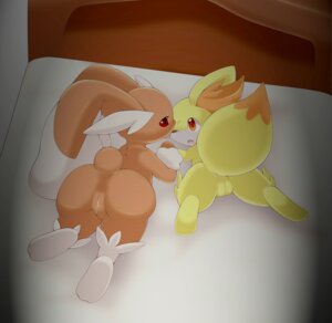 Rating: Explicit Score: 0 Tags: anthro bed brown_body brown_fur butt canid canine dipstick_tail duo e621 female female/female female_anthro fennekin feral fur furniture generation_4_pokemon generation_6_pokemon genitals inner_ear_fluff lagomorph licking lopunny mammal markings nintendo nude nude_anthro nude_female orange_eyes orange_inner_ear_fluff pokemon pokemon_(species) rear_view red_eyes schnecken tail tail_markings tongue tongue_out tuft vulva wide_hips yellow_body yellow_fur User: bunchy7s