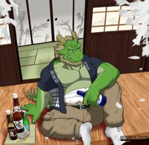 Rating: Safe Score: 0 Tags: 2011 alcohol anthro asian_mythology bandage beard belt beverage biceps big_muscles biped bottle bottomwear clothed clothing container dragon e621 east_asian_mythology eastern_dragon elderly facial_hair fangs footwear green_body green_skin hair hodol holding_bottle holding_container holding_object horn japanese japanese_text legwear looking_at_viewer male morenatsu muscular muscular_anthro muscular_male mythological_creature mythological_scalie mythology open_clothing open_shirt open_topwear pants pecs pose sake scales scalie shirt sitting socks solo tail tappei_midoriya teeth text topwear wraps User: bunchy7s
