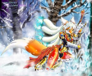 Rating: Safe Score: 0 Tags: angello_cauich anthro armor biped canid canine crystal dipstick_tail e621 female fox hi_res kneeling mammal markings melee_weapon outside plant snow solo sword tail tail_markings tree weapon wood User: bunchy7s