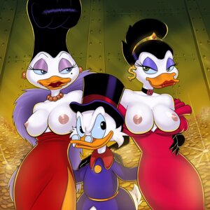 Rating: Questionable Score: 0 Tags: 1:1 anatid anseriform anthro avian beak bird black_hair blue_eyes breasts choker clothed clothing coin crown disney duck ducktales ducktales_(1987) e621 ear_piercing ear_ring exposed_breasts eyelashes eyeshadow eyewear featherika_von_strangeduck female flashing gem glasses gold_(metal) gold_coin gold_ear_ring gold_jewelry green_eyes group hair half-closed_eyes hat headgear headwear jewelry larger_female makeup male markings mature_anthro mature_male millionara_vanderbucks mole_(marking) narrowed_eyes necklace nipples non-mammal_breasts non-mammal_nipples partially_clothed piercing pink_nipples ring_piercing ruby_(gem) scrooge_mcduck size_difference small_glasses smaller_male standing sunsetriders7 top_hat treasure treasure_hoard User: bunchy7s