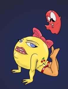 Rating: Explicit Score: 0 Tags: blinky_(pac-man) blue_eyes cherries female fingernails ghost hair_bow lipstick ms._pac-man namco pac-man_(series) red_fingernails rule34 tattoo thighhighs yellow_skin User: bunchy7s