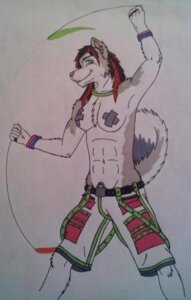 Rating: Questionable Score: 0 Tags: anthro belt_buckle bondage_pants bottomwear buckle canid canine canis clothed clothing domestic_dog e621 eimieejaxxon female glowsticking glowstringing husky lock low_res mammal nipple_tape nordic_sled_dog padlock pants pasties raver solo spitz tail tape topless User: bunchy7s