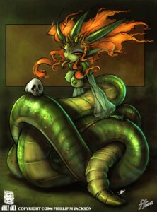 Rating: Questionable Score: 0 Tags: 1girls breasts female green green_skin jolly_jack lamia large_breasts medium_breasts monster_girl naga no_humans orange_eyes orange_hair phillip_m_jackson queen red_eyes red_hair rule34 skull snake solo tongue uncensored User: bunchy7s