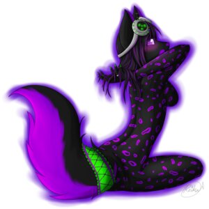 Rating: Safe Score: 0 Tags: 1:1 accessory anthro black_body black_fur black_hair breasts canid canine canis e621 eyewear female fur furgonomics garter goggles hair looking_at_viewer mammal markings nude purple_body purple_eyes purple_fur purple_markings riny simple_background solo spots tail tail_accessory tail_garter tongue unknown_artist white_background wolf User: bunchy7s