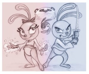 Rating: Questionable Score: 0 Tags: anthro aura border brother_(lore) clothed clothing e621 female fernando_faria group holding_melee_weapon holding_object holding_sword holding_weapon lagomorph leporid magic male mammal master_yo melee_weapon partially_clothed ponytail_ears rabbit sibling_(lore) sister_(lore) smile sword weapon white_border yang_(yin_yang_yo!) yin_(yin_yang_yo!) yin_yang yin_yang_yo! User: bunchy7s