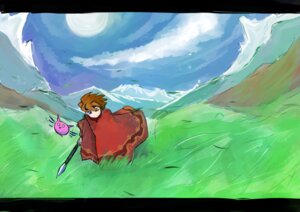 Rating: Safe Score: 0 Tags: ark_(terranigma) blue_eyes cloak clothing cloud duo e621 hi_res human landscape macot male mammal melee_weapon mountain outside polearm sky spear terranigma unknown_species weapon yomi User: bunchy7s