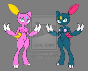 Rating: Questionable Score: 0 Tags: alpha_channel anthro anthrofied breasts distracting_watermark duo e621 female gb_of_bs generation_2_pokemon nintendo nipples pokemon pokemon_(species) pokemorph shiny_pokemon sneasel watermark User: bunchy7s