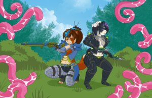 Rating: Questionable Score: 0 Tags: 2014 ailurid anthro armor bear blizzard_entertainment blue_highlights breasts choker cleavage clothed clothing cloud digital_media_(artwork) duo e621 female footwear grass gun hair helsy hi_res highlights_(coloring) jewelry kazumi_(karazanic) kneeling knife kunai legwear mammal midriff navel necklace nipple_outline outside pandaren plant purple_eyes purple_highlights ranged_weapon red_pandaren rifle shadow sky socks standing tentacles toeless_footwear toeless_socks warcraft weapon User: bunchy7s