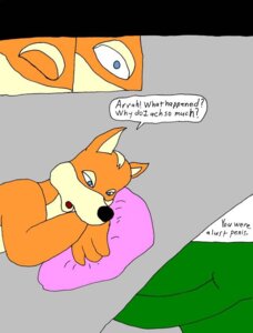 Rating: Safe Score: 0 Tags: anthro canid canine comic compression_artifacts content_repetition dialogue digital_media_(artwork) dinosaur duo e621 english_text four_frame_image fox fox_mccloud general_scales grandfathered_content lust_penis male male/male mammal microsoft_paint_(artwork) multiple_scenes nintendo prehistoric_species raver_roo reptile scalie sharpclaw_(star_fox) star_fox text transformation User: bunchy7s