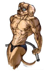 Rating: Questionable Score: 0 Tags: 2010 anthro canid canine canis domestic_dog e621 eyeballed eyewear furry_(artist) glasses lizauto looking_at_viewer male mammal muscular muscular_anthro muscular_male pose smile solo tail User: bunchy7s