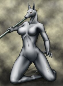 Rating: Questionable Score: 0 Tags: 2006 anthro anubian_jackal big_breasts biped breasts canid canine canis e621 egyptian equus female jackal kneeling looking_at_viewer mammal nude solo User: bunchy7s