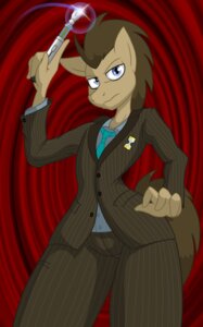 Rating: Safe Score: 0 Tags: 2014 abstract_background accessory anthro anthrofied badge biped blue_eyes british_broadcasting_corporation brown_hair clothed clothing digital_media_(artwork) doctor_who doctor_whooves_(mlp) e621 earth_pony equid equine femboy friendship_is_magic fully_clothed hair hasbro hi_res horse hourglass_(object) jrvanesbroek looking_at_viewer male mammal my_little_pony necktie pony portrait simple_background solo sonic_screwdriver sparkles standing suit thick_thighs three-quarter_portrait wide_hipped_male wide_hips User: bunchy7s