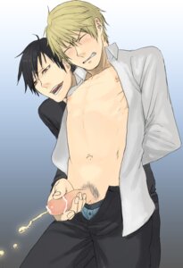 Rating: Explicit Score: 0 Tags: arms_behind_back assisted_peeing black_hair black_pants blonde_hair bondage color cum durarara!! forced_yaoi glans handjob heiwajima_shizuo highres humiliation male male_only multiple_males nipples open_clothes open_shirt orihara_izaya peeing penis rape rule34 standing urinating_male urination urine watersports white_shirt wince yaoi User: bunchy7s