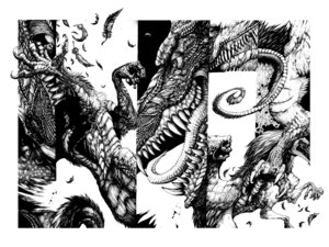 Rating: Safe Score: 0 Tags: 4:3 abstract_art ambiguous_gender avian battle black_and_white claws detailed dragon duo e621 european_mythology feathered_wings feathers greek_mythology hippogriff monochrome mythological_avian mythological_creature mythological_scalie mythology naomi_chen pen_(artwork) scalie simple_background traditional_media_(artwork) white_background wings User: bunchy7s