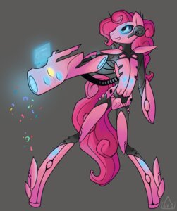 Rating: Safe Score: 0 Tags: 2013 absurd_res android anthro anthrofied arm_cannon biped blue_eyes blue_glow confetti curly_hair e621 earth_pony equid equine female friendship_is_magic glowing glowing_eyes grey_background hair hasbro hi_res holding_object holding_weapon horse long_hair machine mammal my_little_pony party_cannon pink_body pink_hair pinkie_pie_(mlp) pony ranged_weapon robot simple_background smile solo standing stickfigurequeen tail weapon weapon_arm wrist_computer User: bunchy7s