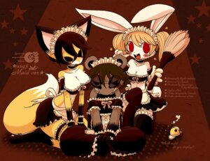 Rating: Safe Score: 0 Tags: 4_fingers angry anthro badger black_eyes black_hair blonde_hair blush breasts brown_hair canid canine cigarette cleavage clothed clothing countershading crossdressing digital_media_(artwork) dipstick_ears dipstick_tail e621 ear_markings eyewear female femboy fingers fox glasses group hair hiyoko_(character) kneeling lagomorph leporid maid_uniform male mammal markings midriff mujica multicolored_ears multicolored_tail mustelid musteline navel open_mouth pigtails rabbit red_eyes sharp_teeth sho_shibamoto sitting skimpy tail tail_markings tamako teeth uniform white_body white_countershading white_tail_tip User: bunchy7s