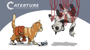 Rating: Safe Score: 0 Tags: 16:9 alternate_species ambiguous_gender aperture_logo aperture_science bound chell clothing coat digitigrade domestic_cat duo e621 felid feline felis feral feralized footwear glados gryphelyse hi_res humor long_fall_boots mackerel_tabby mammal parody portal_(series) portal_gun quadruped shoes simple_background string tabby_cat tail tongue tongue_out topwear valve valve_corporation wallpaper whiskers widescreen wire yarn User: bunchy7s