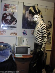 Rating: Safe Score: 0 Tags: 3:4 anthro appliance clothing costume e621 equid equine fursuit grandfathered_content human kitchen_appliance latex machine male mammal mask microwave_oven mohawk photography_(artwork) picture_in_picture real solo stripes tail text unknown_artist url zebra User: bunchy7s