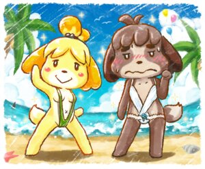 Rating: Questionable Score: 0 Tags: ambient_sealife ambient_starfish animal_crossing anthro balloon beach blonde_hair blue_sky blush blush_lines blush_stickers breasts brother_(lore) brother_and_sister_(lore) brown_body brown_fur brown_hair canid canine canis chibi clothed clothing cloud countershade_face countershade_torso countershading crossdressing day detailed_background digby_(animal_crossing) dipstick_tail domestic_dog donburi duo e621 featureless_feet featureless_hands feet female fraternal_twins freckles fur green_sling_bikini hair hi_res inflatable isabelle_(animal_crossing) male mammal markings navel nintendo one-piece_swimsuit outside palm_tree plant sand seashell seaside shell shih_tzu sibling_(lore) sister_(lore) sky sling_bikini swimwear tail tail_markings tan_body tan_countershading tan_fur tan_tail_tip tied_hair toy_dog tree twins_(lore) water white_body white_countershading white_one-piece_swimsuit x_navel yellow_body yellow_fur User: bunchy7s