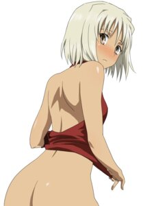 Rating: Explicit Score: 0 Tags: 428_shibuya_scramble ass back bare_shoulders blush bottomless brown_eyes canaan canaan_(character) female komatsu_(sakanae) looking_back no_panties rule34 short_hair simple_background solo undressing white_background User: bunchy7s