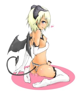 Rating: Explicit Score: 0 Tags: 1boy arched_back blonde_hair blue_eyes blush censored crossdressing cum demon demon_boy demon_tail demon_wings elbow_gloves erection femboy girly horns male male_only rule34 succubus tagme thighhighs thong trap wings User: bunchy7s