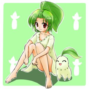 Rating: Safe Score: 0 Tags: 1:1 alternate_species chikorita clothing cosplay costume duo e621 elemental_creature eyes_closed female feral flora_fauna generation_2_pokemon green_hair hair human humanized leaf low_res mammal nintendo plant pokemon pokemon_(species) pokemon_costume ranphafranboise red_eyes redraw scalie User: bunchy7s