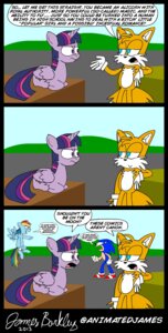 Rating: Safe Score: 0 Tags: 2013 absurd_res angry animatedjames anthro blue_body blue_feathers canid canine clothing comic crossover cutie_mark dialogue e621 english_text equid equine eulipotyphlan feathered_wings feathers female feral footwear fox friendship_is_magic fur gloves green_eyes group hair handwear hasbro hedgehog hi_res horn male mammal miles_prower multicolored_hair my_little_pony mythological_creature mythological_equine mythology pegasus profanity purple_body purple_eyes purple_feathers purple_fur purple_hair rainbow_dash_(mlp) rainbow_hair sega shoes sonic_the_hedgehog sonic_the_hedgehog_(series) text twilight_sparkle_(mlp) two_tone_hair weapon winged_unicorn wings yelling User: bunchy7s