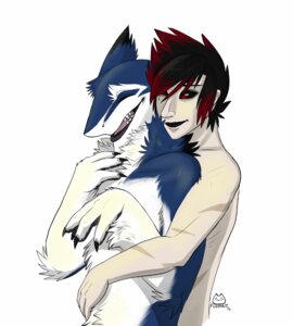 Rating: Questionable Score: 0 Tags: 2014 anthro blush corpse-grinder cuddling duo e621 eerie eerieeden eyes_closed female fuzznut happy hug human interspecies mammal nude open_mouth romantic romantic_couple sergal User: bunchy7s