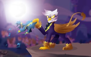 Rating: Safe Score: 0 Tags: avian beak brown_body brown_feathers clothing datponypl e621 eyewear feathered_wings feathers female feral friendship_is_magic gilda_(mlp) goggles gryphon hasbro hi_res my_little_pony mythological_avian mythological_creature mythology purple_body purple_feathers shadowbolts_(mlp) solo tail torn_clothing white_body white_feathers wings User: bunchy7s