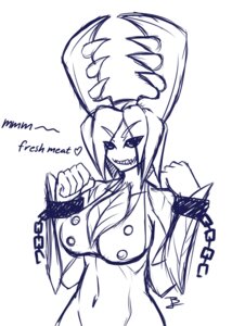Rating: Questionable Score: 0 Tags: big_breasts bikini bizarrejuju black_eyes blue_and_white breasts chucklefish cleavage clothed clothing cuff_(restraint) e621 elemental_creature elemental_humanoid english_text female flora_fauna floran heart_symbol hi_res humanoid monochrome navel nia_(bizarrejuju) not_furry plant plant_humanoid restraints shackles sharp_teeth smile solo starbound swimwear teeth text two-piece_swimsuit User: bunchy7s