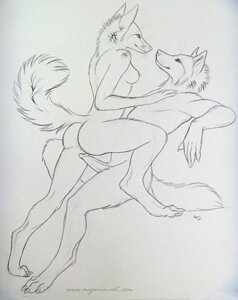 Rating: Explicit Score: 0 Tags: 2010 anthro anthro_on_anthro black_and_white breasts canid canine canis duo e621 erection female fox genitals male male/female mammal monochrome myenia nipples nude penis sex side_boob simple_background sketch tail white_background wolf User: bunchy7s