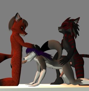 Rating: Explicit Score: 0 Tags: anal anal_sex anthro canine closed_eyes demarticus_stone demarticusstone doggy_style erection feline fox from_behind fur furry gay kagesan kashi_(character) male oral oral_sex penetration penis rule34 sex threesome tiger vega wolf User: bunchy7s