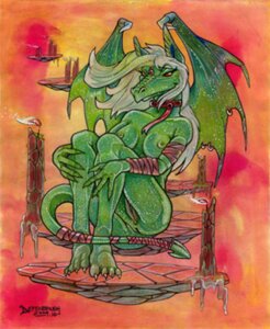 Rating: Explicit Score: 0 Tags: 3_eyes anthro breasts candle collar dragon e621 female genitals green_body green_scales low_res membrane_(anatomy) membranous_wings multi_eye mythological_creature mythological_scalie mythology nipples non-mammal_breasts non-mammal_nipples nude painting_(artwork) paul_defenbaugh red_eyes scales scalie solo tail traditional_media_(artwork) vulva wings User: bunchy7s