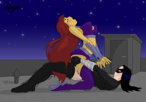 Rating: Explicit Score: 0 Tags: ambiguous_penetration batman_(series) boots dc dc_comics dick_grayson female human male nightwing rule34 scorpia sex starfire straight straight_hair teen_titans User: bunchy7s