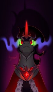 Rating: Safe Score: 0 Tags: 2014 black_hair bronyseph cape clothing e621 equid equine friendship_is_magic fur green_eyes hair hasbro hi_res horn king_sombra_(mlp) male mammal my_little_pony mythological_creature mythological_equine mythology royalty solo unicorn User: bunchy7s