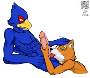 Rating: Explicit Score: 0 Tags: abs anthro avian balls beak biceps big_penis bird blue_body blue_feathers canid canine duo e621 erection falco_lombardi feathers fellatio fox fox_mccloud fur genitals interspecies kp-yoshi licking male male/male male_penetrated male_penetrating male_penetrating_male mammal muscular nintendo nude oral pecs penetration penile penis penis_lick qr_code sex simple_background star_fox tail tail_feathers tongue tongue_out white_background User: bunchy7s