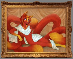 Rating: Questionable Score: 0 Tags: anthro bed_sheet bedding black_nose blue_eyes canid canine dreamspinner e621 female fox fur hair long_tail luckypan mammal molly_fullin multi_tail multicolored_body multicolored_fur navel orange_body orange_fur picture_frame pose red_body red_fur smile solo tail two_tone_body two_tone_fur User: bunchy7s