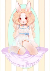 Rating: Questionable Score: 0 Tags: 2014 anthro biped blonde_hair breasts clothed clothing e621 female flower hair hi_res kemono kiichi lagomorph leporid long_ears looking_at_viewer mammal momo_(kiichi) nipples plant rabbit ribbons sitting small_breasts small_nipples solo young User: bunchy7s