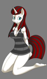 Rating: Questionable Score: 0 Tags: 2012 3:5 alpha_channel anthro anthrofied biped blue_eyes breasts clothed clothing digital_media_(artwork) e621 equid equine fangs female hasbro hi_res horn kloudmutt kneeling mammal my_little_pony mythological_creature mythological_equine mythology simple_background solo tail teeth translucent translucent_clothing transparent_background unicorn User: bunchy7s