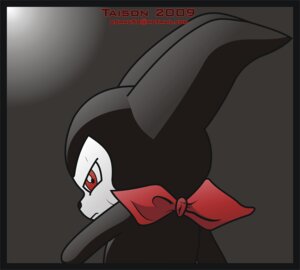 Rating: Safe Score: 0 Tags: 2009 ambiguous_gender anthro bandai_namco black_body black_border border digimon digimon_(species) e621 imp impmon male rear_view red_eyes scarf shortstack shortstack_male signature solo taison User: bunchy7s