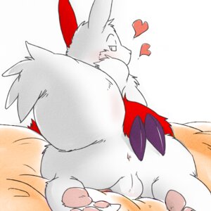 Rating: Explicit Score: 0 Tags: 1:1 anus backsack balls black_eyes butt claws e621 erection feet feral fur generation_3_pokemon genitals hand_on_butt heart_symbol long_ears looking_back looking_down male markings nintendo nude pawpads paws penis pink_body pink_penis pink_skin pokemon pokemon_(species) presenting presenting_hindquarters red_body red_fur red_markings simple_background solo supaucat white_background white_body white_fur white_nose white_skin zangoose User: bunchy7s